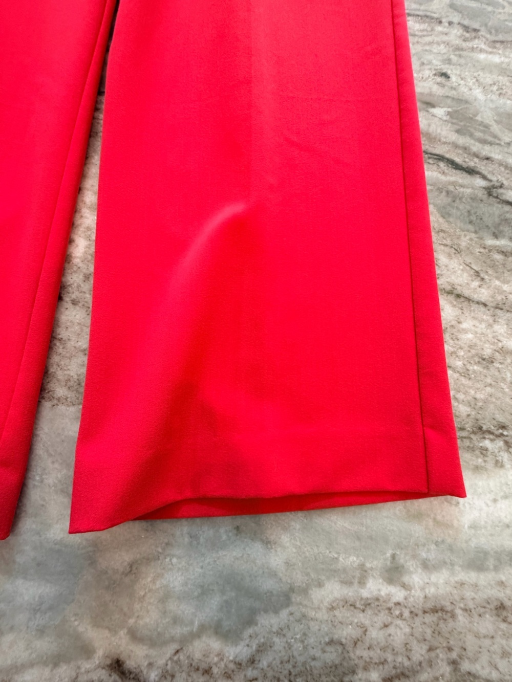 Alfred Dunner Size 16 Red Pull On Career Pants Straight Leg Stretch Dress Slacks - Picture 2 of 9